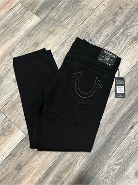 True Religion Pants GENO Men’s 38 x 31  New With Tags Black Relaxed Slim